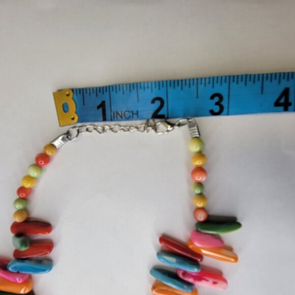 Colourful Shell Chunky Quart Chips Necklace - Picture 8 of 10